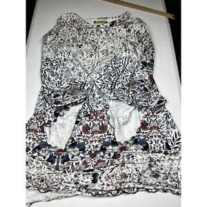 Giselle Shepatin Boho Artsy Form 3/4 Sleeve Bell Sleeve Form Shift Large